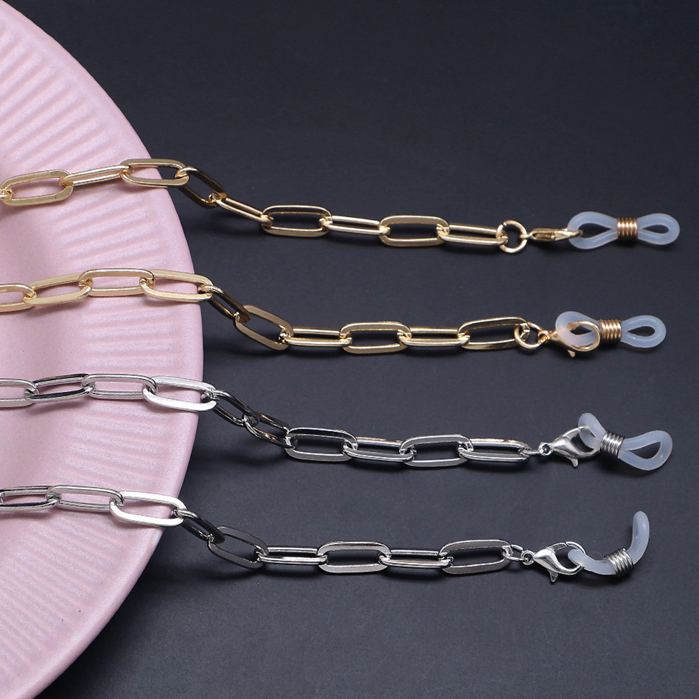 Metalen gouden paperclip-brill - Mask Chain Holder recensie en prijs